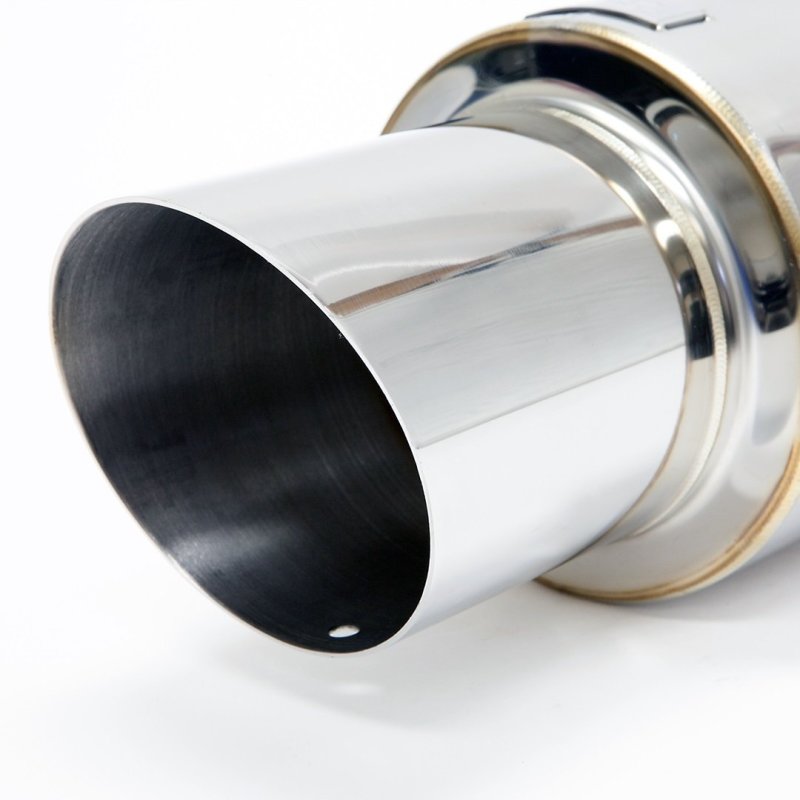 BLOX Racing 60.5mm Street Muffler - Angled Tip - BXEX-00100