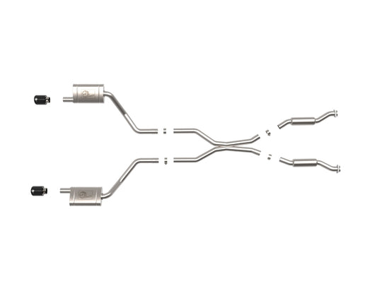 aFe 11-21 Dodge Durango V6-3.6L / V8-5.7L MACH Force-Xp 304 SS Cat-Back Exhaust System w/ Black Tip - 49-32086-B