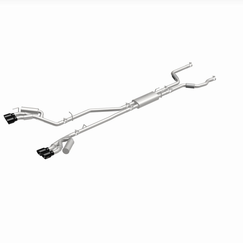 MagnaFlow 20-21 Ford Explorer 3.0L V6 Dual Exit Quad Black Chrome Tip Street Series Cat-Back Exhaust - 19515
