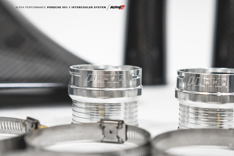 AMS Performance Porsche 997.1TT Alpha Intercooler System (For Stock Framed Turbos) - ALP.09.09.0001-2
