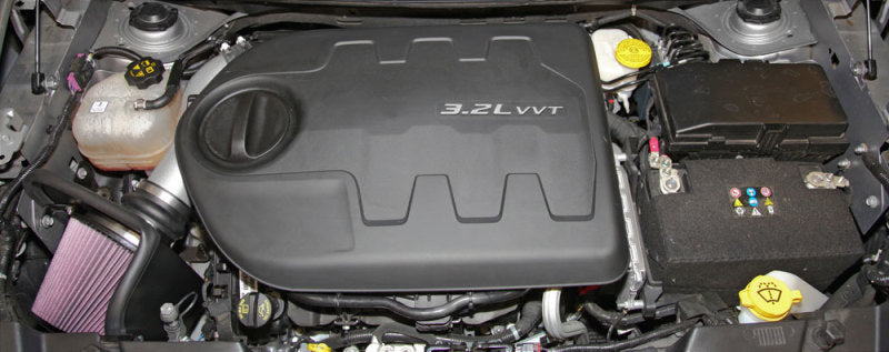 K&N 14-15 Jeep Cherokee 3.2L V6 High Flow Performance Intake Kit - 77-1569KS