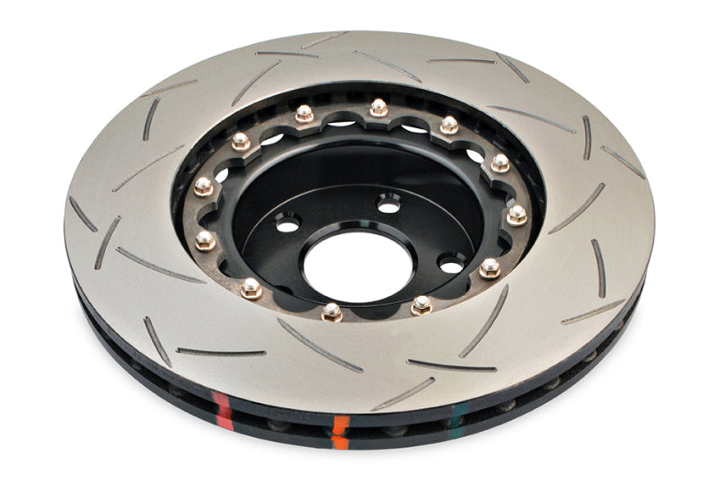 DBA 02-10 WRX / 13+ FR-S / 13+ BRZ Premium Front Slotted 5000 Series 2 Piece Rotor w/ Black Hat - DBA5010BLKS