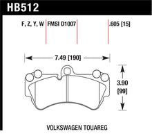 Load image into Gallery viewer, Hawk 08 Porsche Cayenne GTS/Turbo / 03-09 Cayenne / 04-05 VW Touareg DTC-30 Race Front Brake Pads - HB512W.605