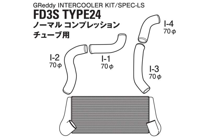 GReddy Mazda RX-7 FD3S T-24F Intercooler Factory Comp *Special Order* - 12040202