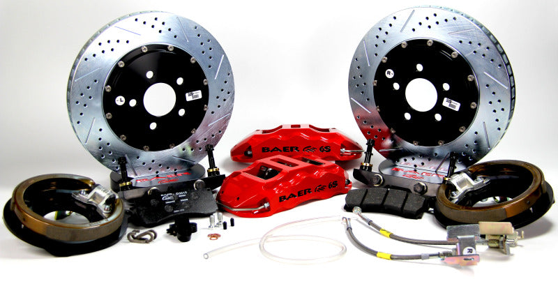 Baer Brakes 14in Extreme+ Rear SDZ Brake Kit - Fire Red - 4142044FR