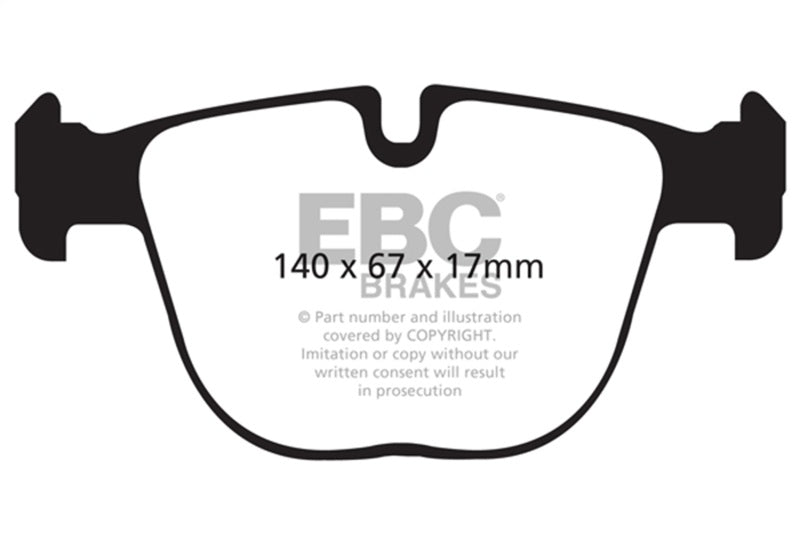 EBC 10+ BMW X5M 4.4 Twin Turbo Redstuff Rear Brake Pads - DP32008C