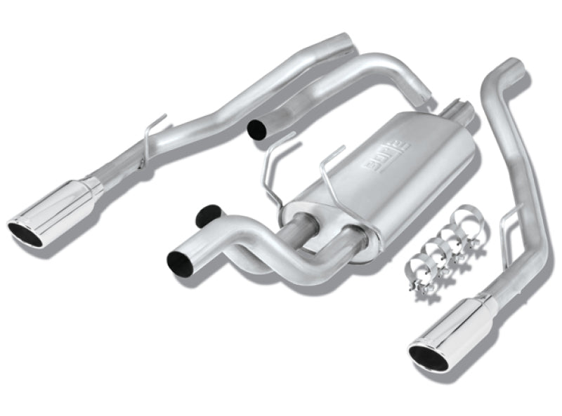 Borla 09-13 Dodge RAM 1500 5.7L CC/SB w/Fact Sngl Exhaust C/B 3x2.5in Single Round Rolled Split Rear - 140308
