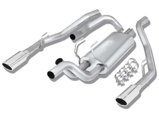 Borla 09-13 Dodge RAM 1500 5.7L CC/SB w/Fact Sngl Exhaust C/B 3x2.5in Single Round Rolled Split Rear - 140308