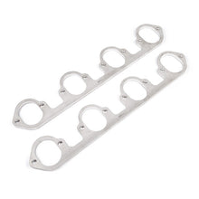 Load image into Gallery viewer, Stainless Works Big Block Ford Flat Tall Oval Port Header 304SS Exhaust Flanges 2-1/4in Primaries - HFBBF1225