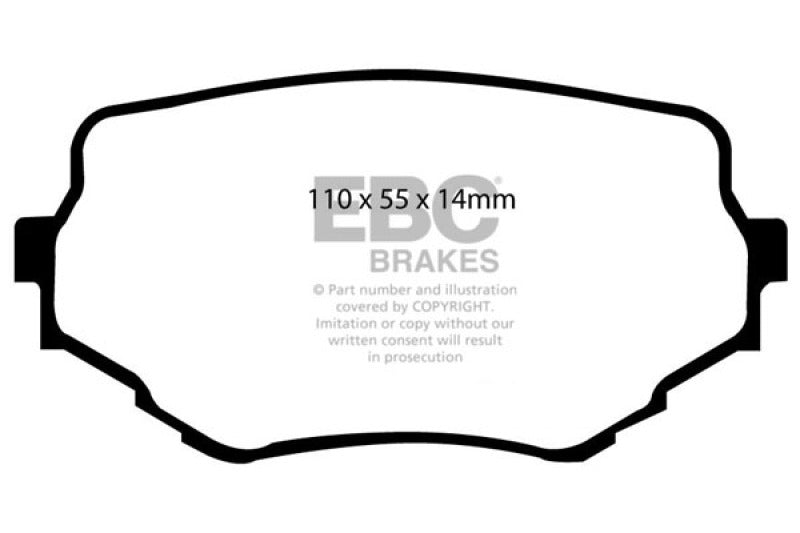 EBC 99-05 Suzuki Grand Vitara 2.5 Greenstuff Front Brake Pads - DP61099