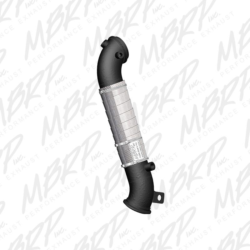MBRP 11-15 Chev/GMC 6.6L Duramax 3in Black Turbo Down Pipe - GMCA427