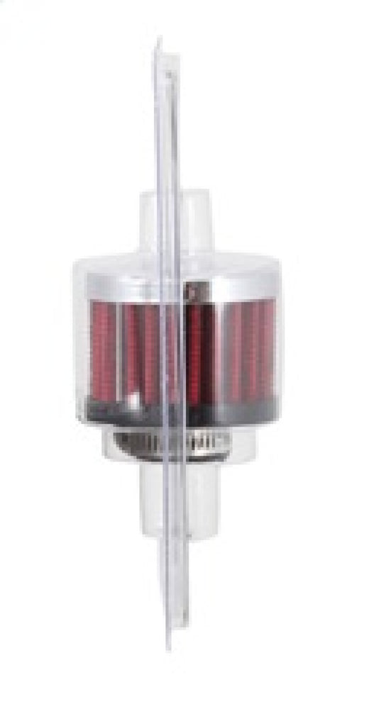K&N 0.625 inch ID 2 inch OD 1.5 inch H Clamp On Crankcase Vent Filter - 62-1340