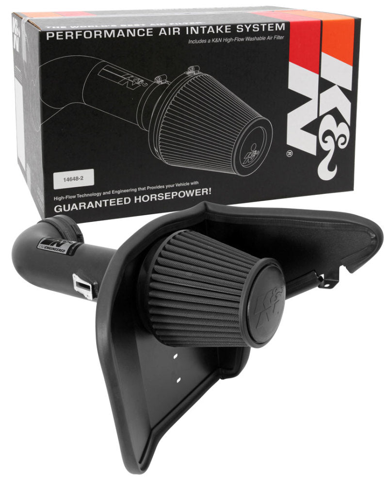 K&N 10-13 Chevy Camaro 6.2L V8 Black Performance Intake Kit - 71-4519