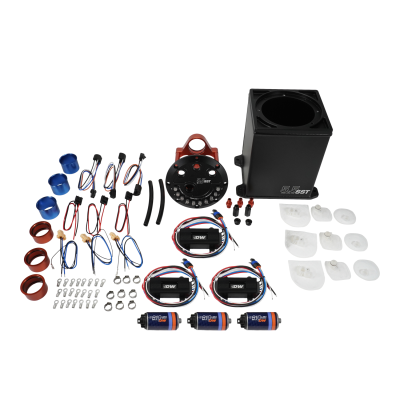 DeatschWerks 5.5L Staged Surge Tank w/ 3 DW810 Brushless Fuel Pumps - 6-811-55ST