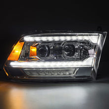 Load image into Gallery viewer, AlphaRex 09-18 Dodge Ram 2500 LUXX LED Proj Headlights Plank Style Chrm w/Activ Light/Seq Signal/DRL - 880559