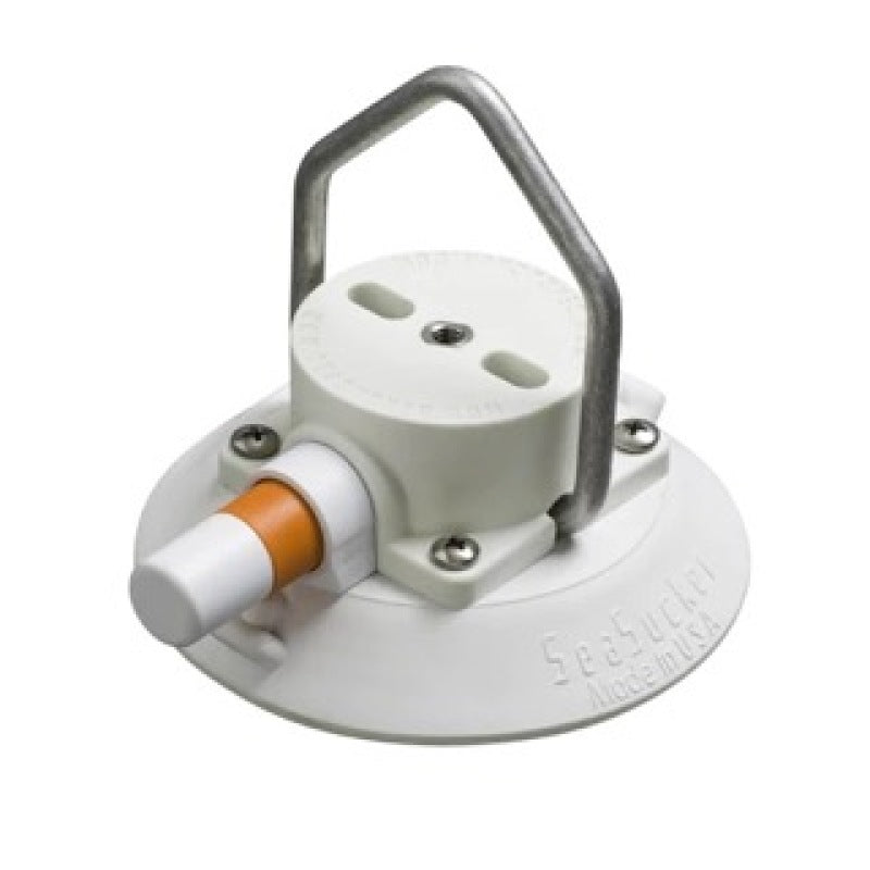SeaSucker 4.5in. SeaSucker w/Pointed Stainless Steel D-Ring - White - VM1015W-6