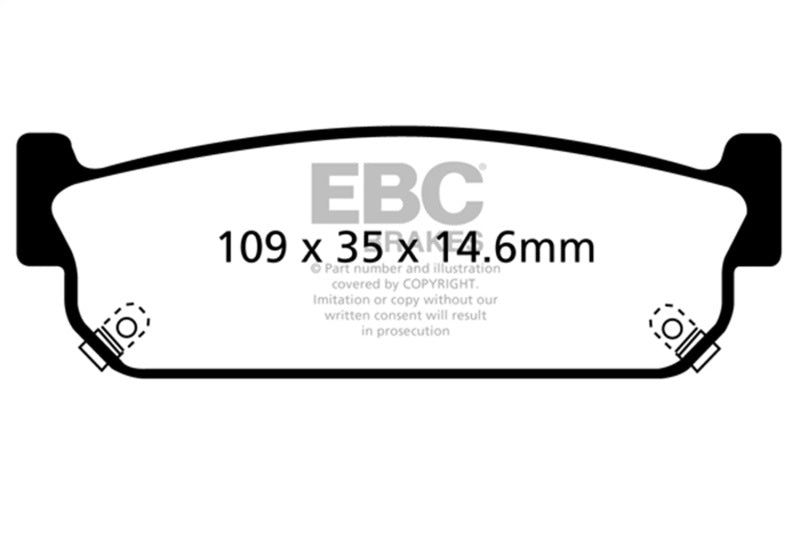 EBC 93-97 Infiniti J30 3.0 Ultimax2 Rear Brake Pads - UD588