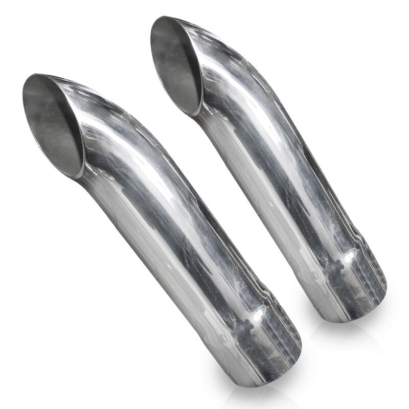 Stainless Works Short Turn Down Tips- 2 1/4in ID Inlet 2 1/4in Body - 7080225