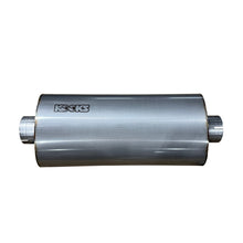 Load image into Gallery viewer, Kooks 3in Oval Clamp In Center/Center Muffler 18in Long Body Polished Stainless Steel - MUF-019-CI
