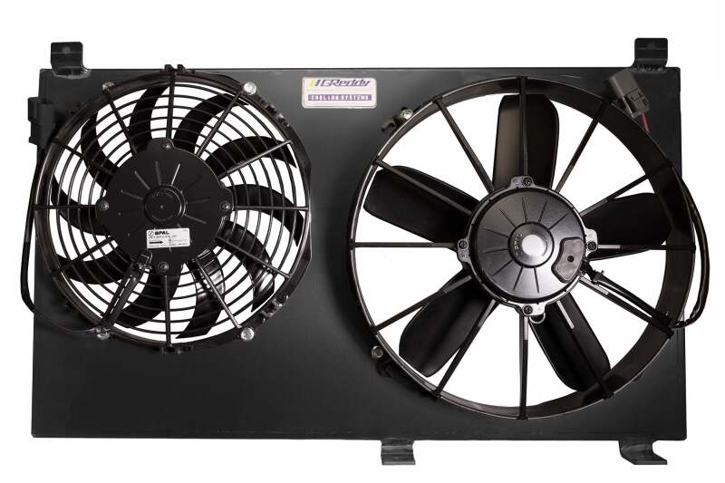 GReddy 00-09 Honda S2000 Dual Fan Shroud w/ Dual SPAL Fans - Black - 12053203
