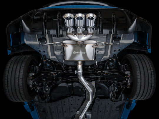 AWE Tuning 2023 Honda Civic Type R FL5 Touring Edition Exhaust w/ Triple Chrome Silver Tips - 3015-52287