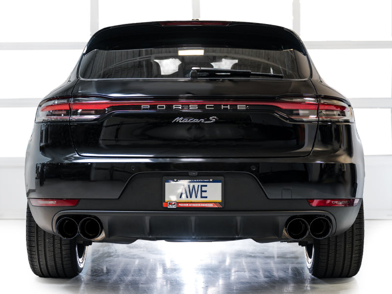AWE Tuning 19-21 Porsche Macan 3.0T/2.9TT Touring Edition Cat-Back Exhaust w/ Diamond Black Tips - 3015-43951