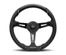 Load image into Gallery viewer, Momo Gotham Steering Wheel 350 mm - Black Leather/Black Spokes - GOT35BK0B