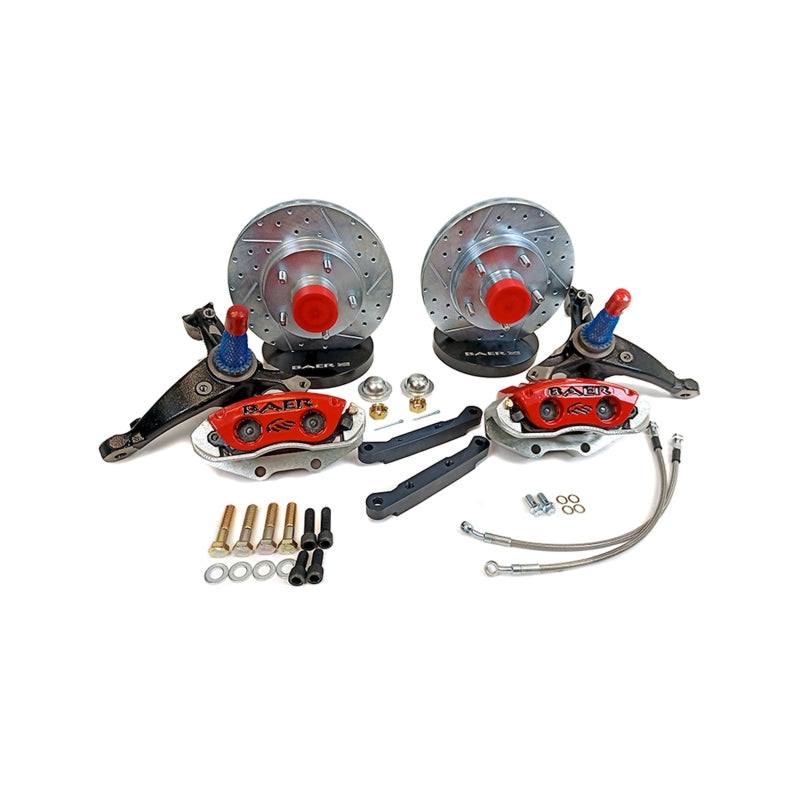 Baer Brakes 78-88 GM Malibu/El Camino/Monte Carlo/Regal 11in Classic Series Front Brake Kit - Red - 4301562R