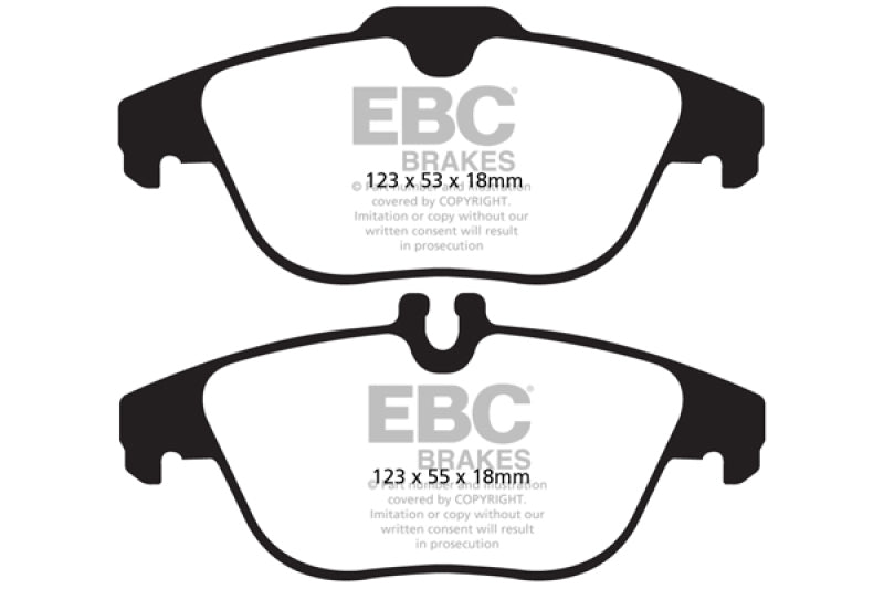 EBC 13-16 Mercedes-Benz GLK250 2.1 Twin TD Yellowstuff Rear Brake Pads - DP42012R