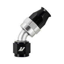 Load image into Gallery viewer, Mishimoto Aluminum PTFE -8AN 45 Degree Fitting Black - MMFT-SW-08P-45