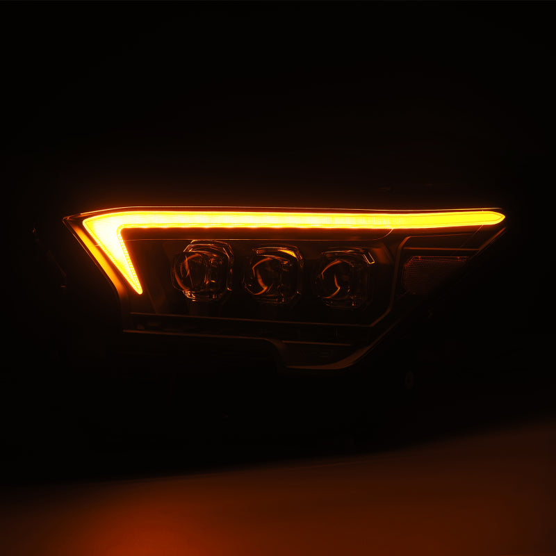 AlphaRex 2023+ Toyota Tacoma NOVA-Series LED Proj Headlights Black w/Actv Light & Seq. Sig + DRL - 880333