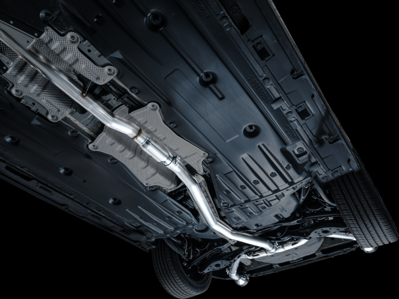 AWE Tuning 22+ Honda Civic Si/Acura Integra Track Edition Cat-Back Exhaust - Dual Chrome Silver Tips - 3020-32331