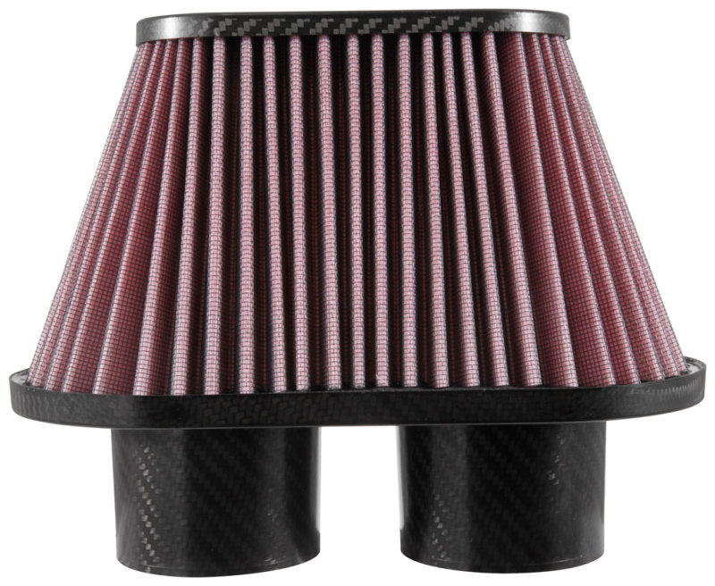 K&N Universal Air Filter - 3in Dual Flange / 10x5.125in Base / 6.375x3.0625in Top / 5.5in Height - RP-6101