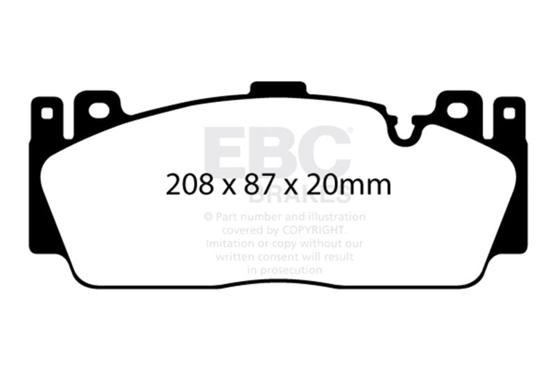 EBC 12+ BMW M5 4.4 Twin Turbo (F10) Redstuff Front Brake Pads - DP32148C