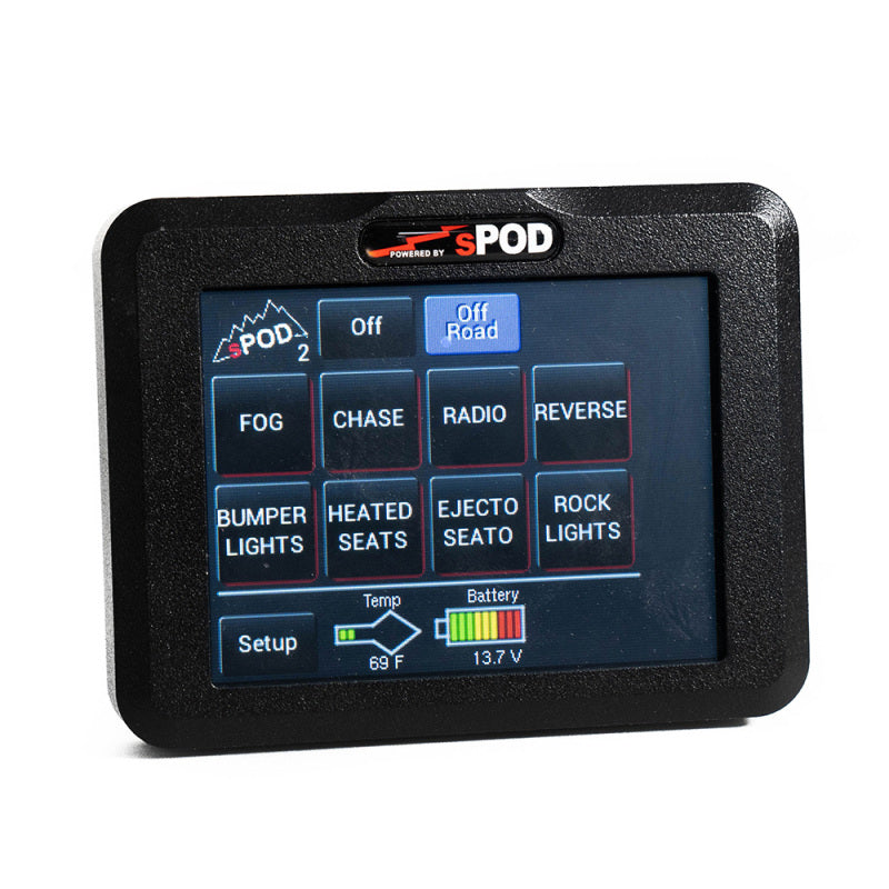 sPOD 8 Circuit Systems Add-On Touchscreen - 860800