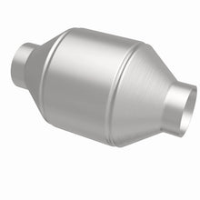 Load image into Gallery viewer, MagnaFlow Conv Univ 2.25in Inlet/Outlet Center/Center Round 3in Body L x 5in W x 8.75in Overall L - 51655