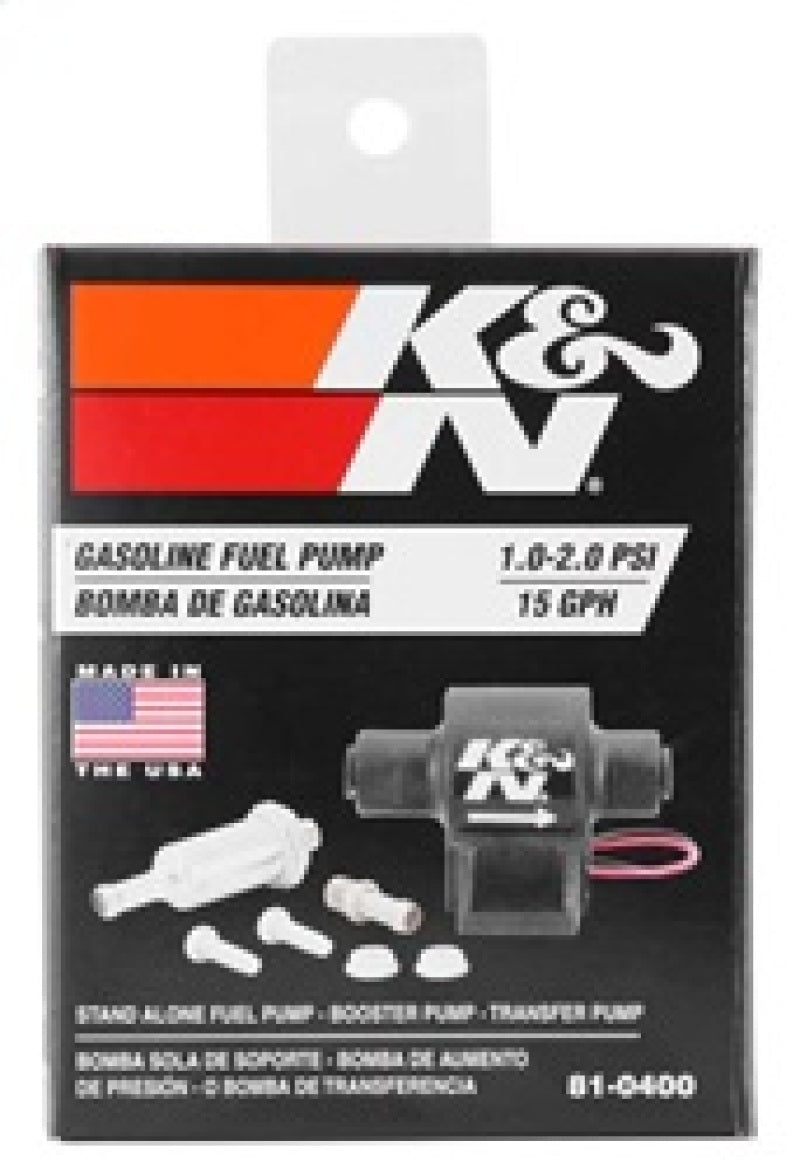 K&N Performance Electric Fuel Pump 1-2 PSI - 81-0400