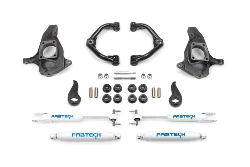 Fabtech 11-19 GM C/K2500HD/3500HD 4in Ultimate System w/Uniball UCA & Perf. Shocks - FTS21130