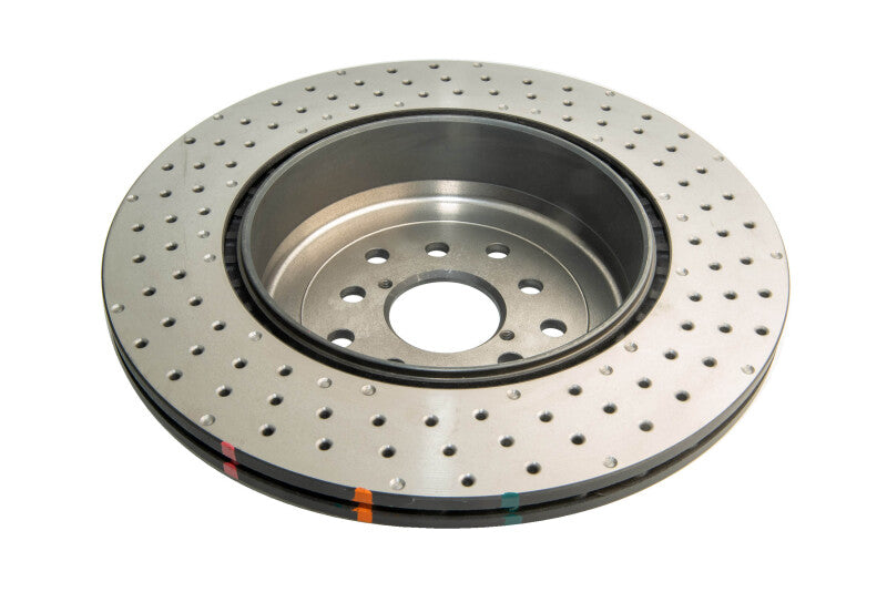 DBA 04-17 Subaru WRX STi Rear Cross Drilled/Dimpled 4000 XD Series Rotor - DBA43051XD-10