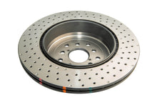Load image into Gallery viewer, DBA 04-17 Subaru WRX STi Rear Cross Drilled/Dimpled 4000 XD Series Rotor - DBA43051XD-10