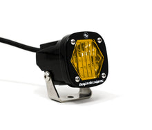 Load image into Gallery viewer, Baja Designs S1 Amber Wide Cornering LED Light w/ Mounting Bracket Single - 380015