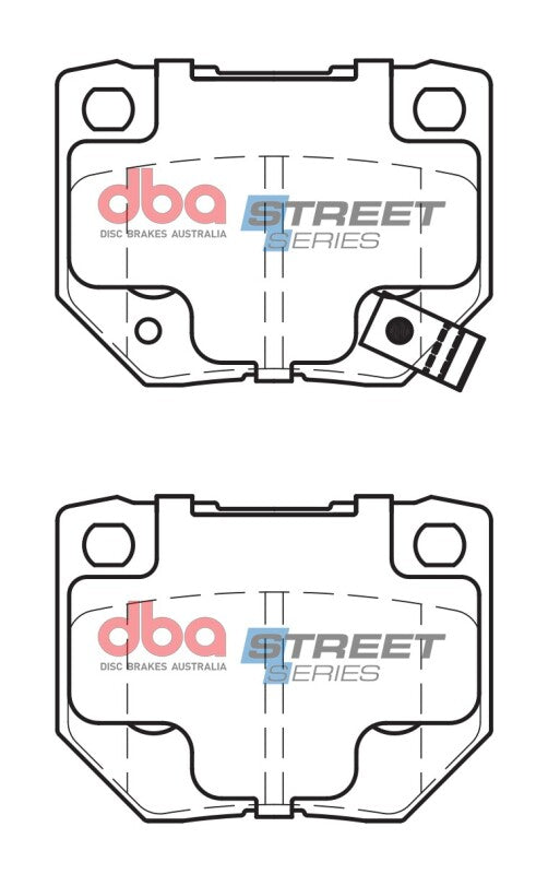DBA 90-96 Nissan 300ZX Rear Street Series Brake Pads - DB1220SS
