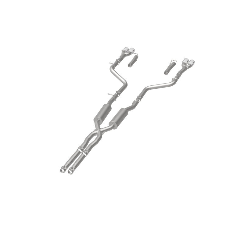 MagnaFlow Cat-Back, SS, 2.5in, Quad Split Rear 3.5in Tip 2015 Dodge Challenger 3.6L V6 - 19217