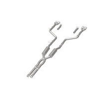 Load image into Gallery viewer, MagnaFlow Cat-Back, SS, 2.5in, Quad Split Rear 3.5in Tip 2015 Dodge Challenger 3.6L V6 - 19217