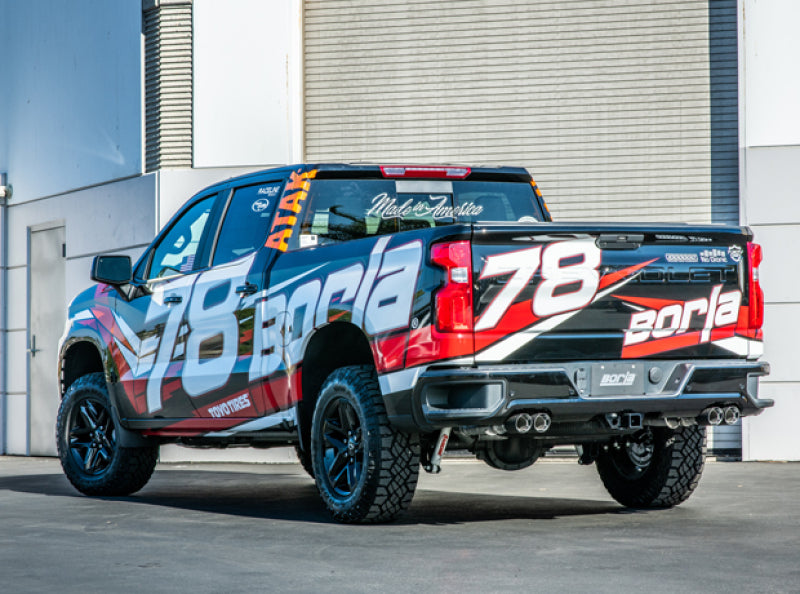 Borla 19 Chevrolet Silverado/GMC Sierra 1500 6.2L SS Touring Catback Exhaust - Carbon Fiber Tips - 140772CF
