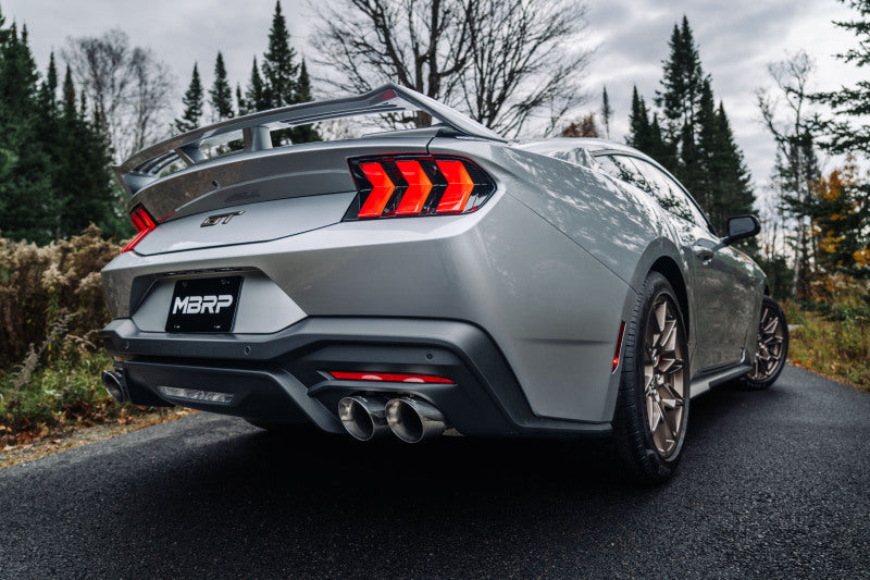 MBRP 2024+ Ford Mustang GT Armor Lite 3in Steet Profile Catback Exhaust - Stainless Steel Tips - S7280AL