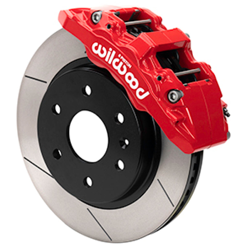 Wilwood 19-21 Chevy Silverado/GMC Sierra Aero6-DM Front Brake Kit - Slotted - Red - 140-16805-R