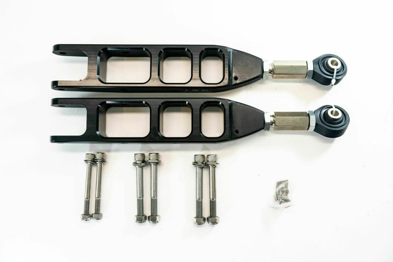 ISC Suspension 08-21 Subaru Impreza V3 Rear Adjustable Control Arms - Stealth Series Black - S012CA-V3BL