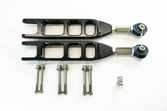 ISC Suspension 08-21 Subaru Impreza V3 Rear Adjustable Control Arms - Stealth Series Black - S012CA-V3BL