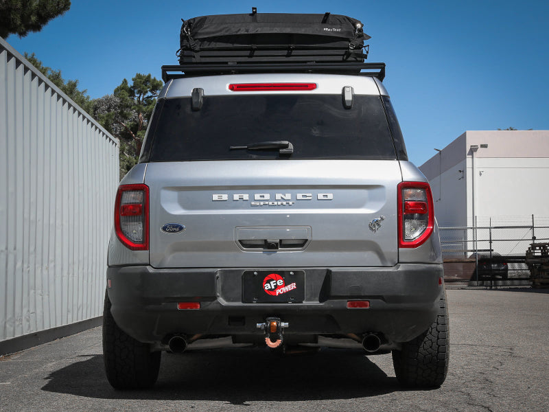 aFe Ford Bronco Sport 21-22 L3-1.5L (t)/L4-2.0L (t) Vulcan Cat-Back Exhaust System- Black Tips - 49-33142-B